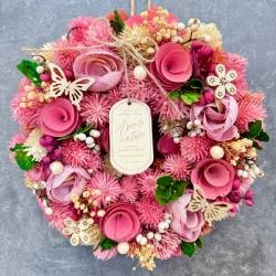 ”母の日限定商品”プリ&ドライリース「ローズ・パピヨン」